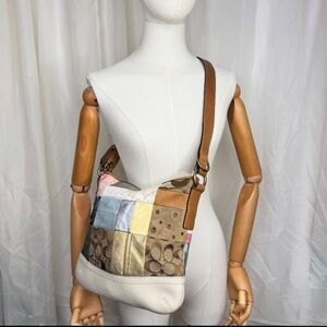 Patchwork Leather Shoulder Bag COACH 😍👌